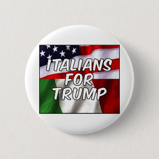 Badge Rond 5 Cm Les Italiens pour Trump