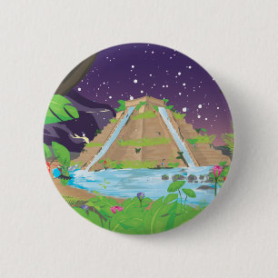 Badge Rond 5 Cm Les jardins suspendus de Babylone