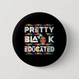 Badge Rond 5 Cm Les Jolies Filles Africaines Afro Noires Et Éduqué