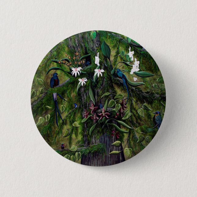 Badge Rond 5 Cm Les jungles de Tikal (Devant)