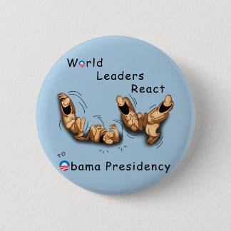 Badge Rond 5 Cm Les leaders mondiaux réagissent (Obama)