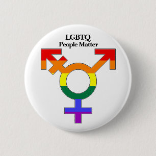 Badge Rond 5 Cm Les LGBTQ comptent pour les gens