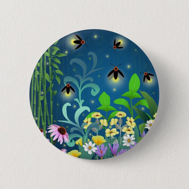 Badge Rond 5 Cm Les lucioles (Devant)