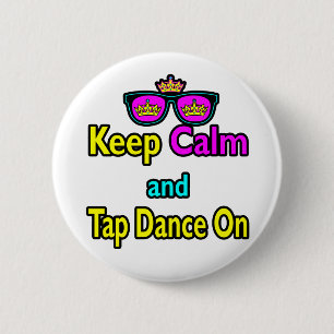 Badge Rond 5 Cm Les Lunettes de Soleil Gardent Leur Calme Et Tapen