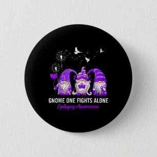 Badge Rond 5 Cm Les lutins seuls luttent contre la sensibilisation