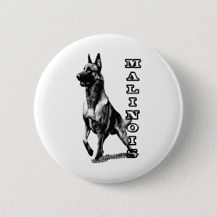 Badge Rond 5 Cm Les Malinois belges sont les meilleurs