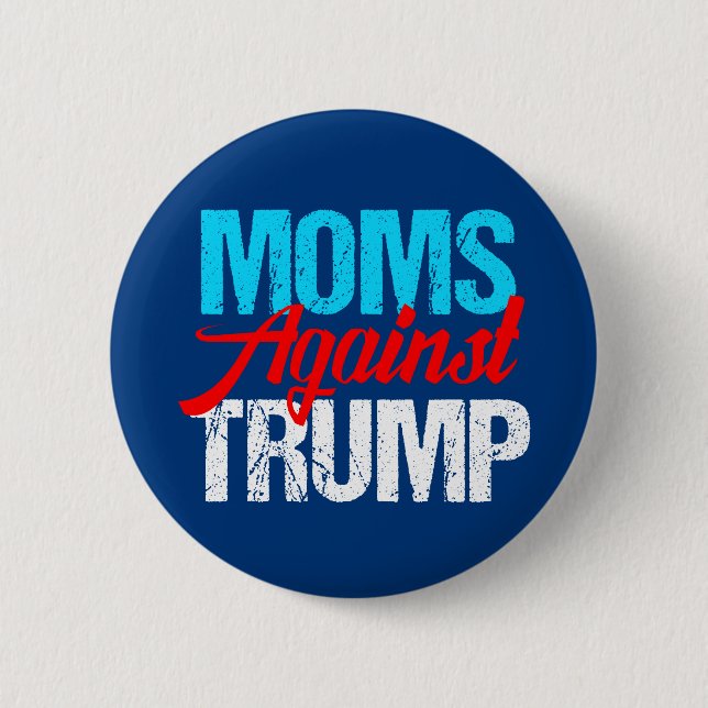 Badge Rond 5 Cm Les mamans contre Trump (Devant)