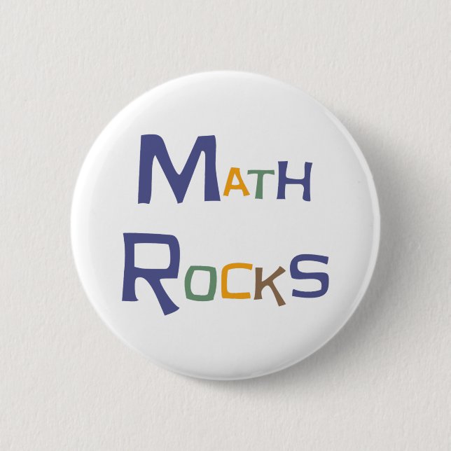 Badge Rond 5 Cm Les maths basculent le bouton (Devant)