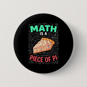Badge Rond 5 Cm Les maths sont un jeu d'enfant - Pi Day & Amat