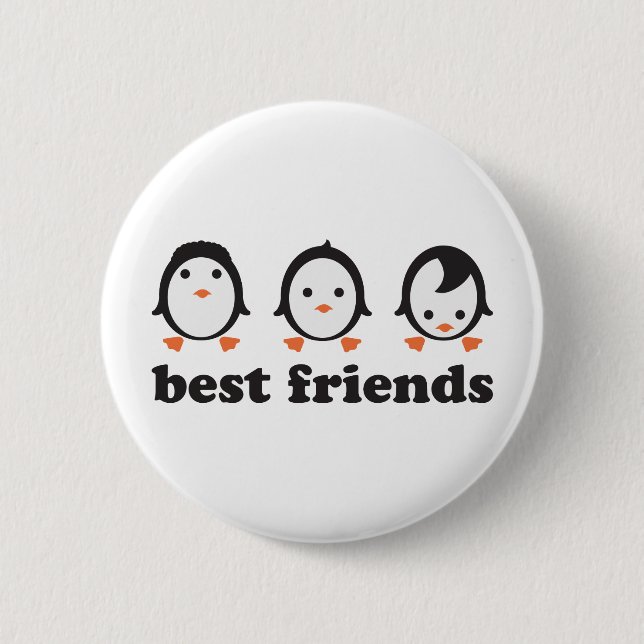Badge Rond 5 Cm Les Meilleurs Amis (Devant)