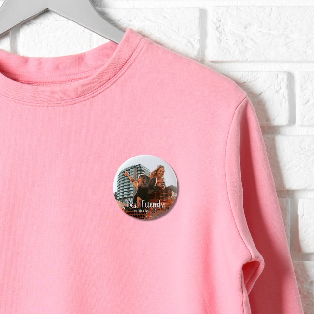 Badge Rond 5 Cm Les meilleurs amis modernes sont la photo cadeau d (Créateur téléchargé)