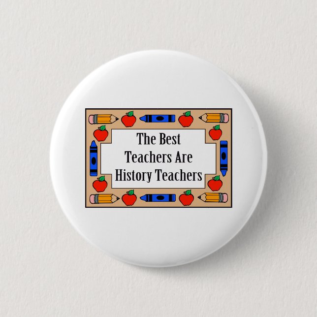 Badge Rond 5 Cm Les meilleurs professeurs sont des professeurs (Devant)