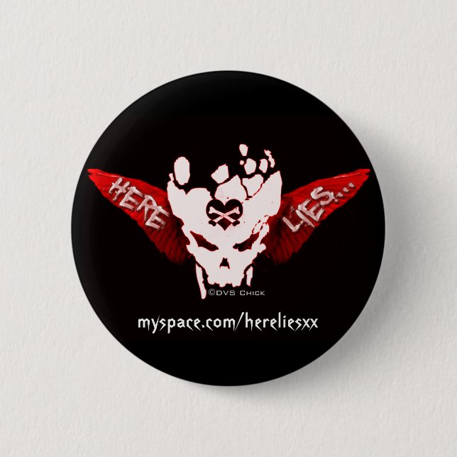 Badge Rond 5 Cm Les Mensonges...Badge (Devant)