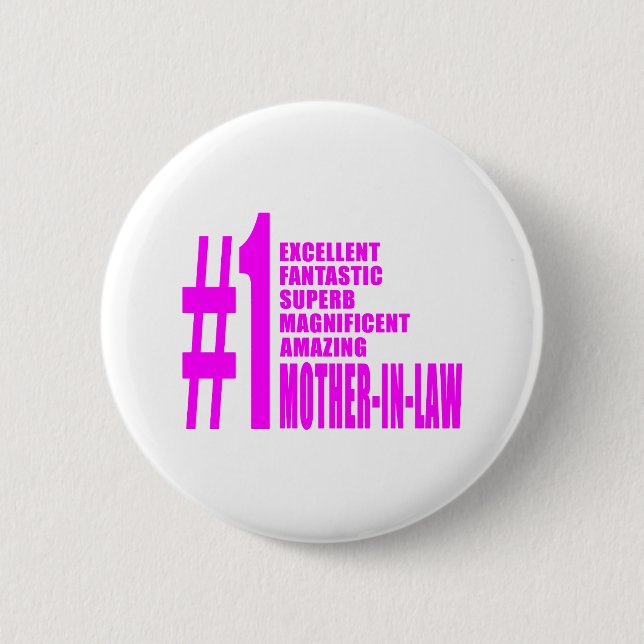 Badge Rond 5 Cm Les mères roses dans la loi : Première mère dans l (Devant)