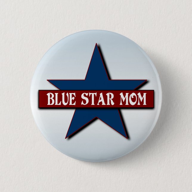 Badge Rond 5 Cm Les militaires de maman d'étoile bleue soutiennent (Devant)