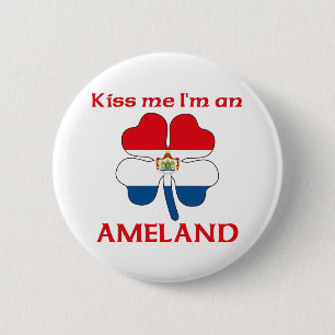 Badge Rond 5 Cm Les Néerlandais personnalisés m'embrassent que je