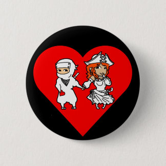Badge Rond 5 Cm les ninjas et les pirates peuvent obtenir le long