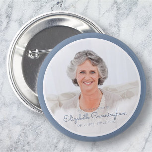 Badge Rond 5 Cm Les nuages des funérailles commémoratives au cie