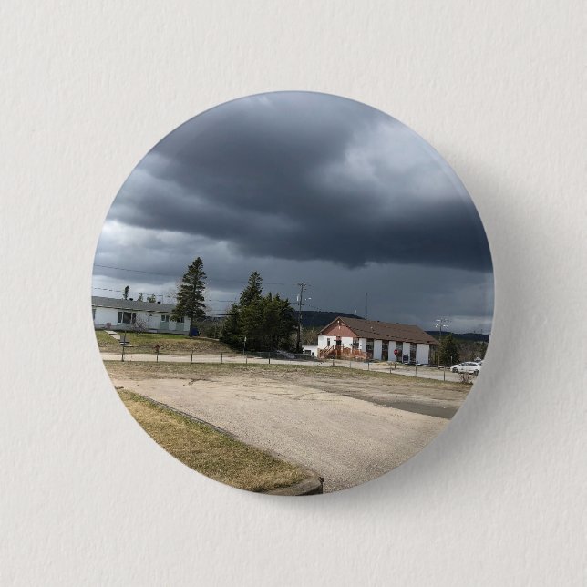 Badge Rond 5 Cm les nuages village (Devant)