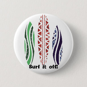 Badge Rond 5 Cm Les panneaux de surf, le surfent ! bouton