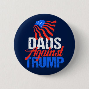Badge Rond 5 Cm Les papas contre Trump