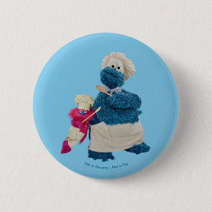 Badge Rond 5 Cm Les partenaires de camion de nourriture de Cookie