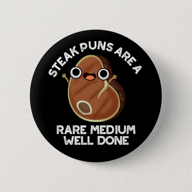 Badge Rond 5 Cm Les Pâtes À Vapeur Sont Rares Moyen Bien Fait BG D (Devant)