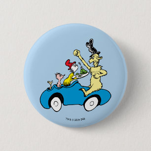 Badge Rond 5 Cm Les personnages de Dr. Seuss dans les œufs verts e