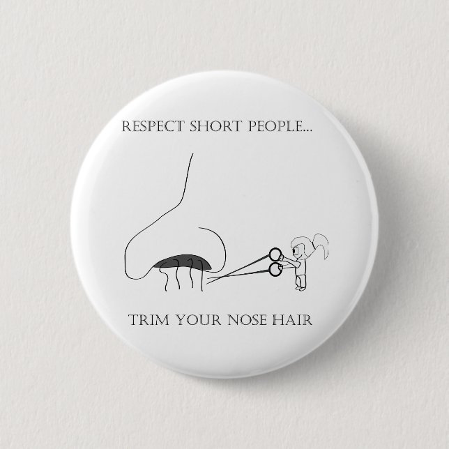 Badge Rond 5 Cm Les personnes courtes de respect - équilibrez vos (Devant)
