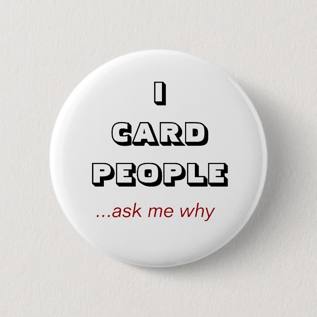 Badge Rond 5 Cm Les PERSONNES d'ICARD,… me demandent pourquoi (Devant)