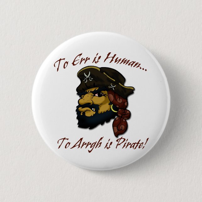 Badge Rond 5 Cm LES Pirates RÈGNENT ! (Devant)