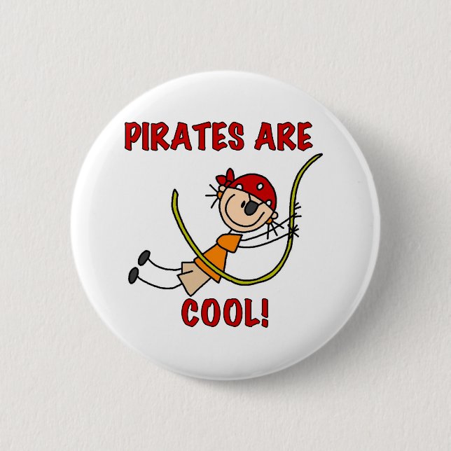Badge Rond 5 Cm Les pirates sont frais (Devant)