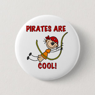 Badge Rond 5 Cm Les pirates sont frais