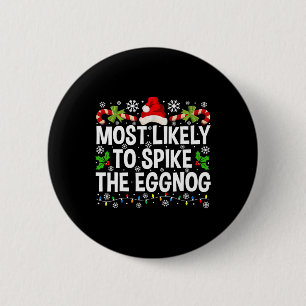 Badge Rond 5 Cm Les Plus Probables De Spike La Famille De Noël Egg