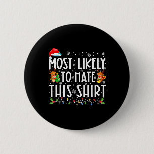Badge Rond 5 Cm Les Plus Susceptibles De Détester Ce Pajamas De No