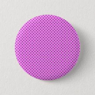 Badge Rond 5 Cm Les points rose et noir Bubblegum parfaitement équ