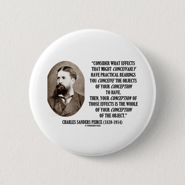 Badge Rond 5 Cm Les ponceuses Peirce de Charles effectue la (Devant)