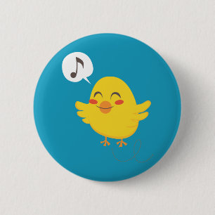 Badge Rond 5 Cm Les pousses de Pâques