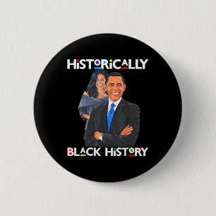 Badge Rond 5 Cm Les présidents Day Obama Historiquement Noir Histo