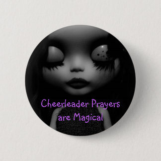 Badge Rond 5 Cm Les prières de pom-pom girl sont magiques
