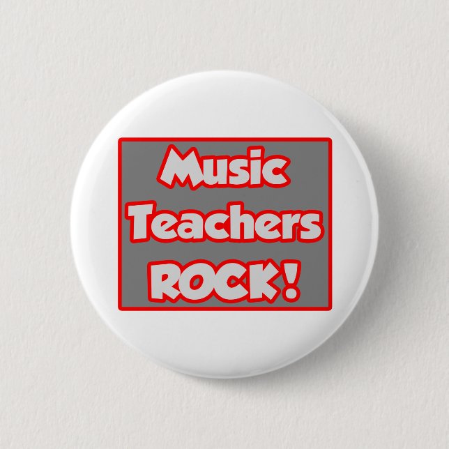 Badge Rond 5 Cm Les professeurs de musique Rock! (Devant)