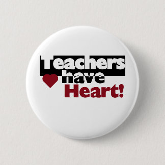 Badge Rond 5 Cm Les professeurs ont le coeur