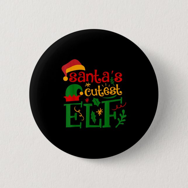Badge Rond 5 Cm Les pyjamas de bébé les plus mignons de l'elfe du  (Devant)