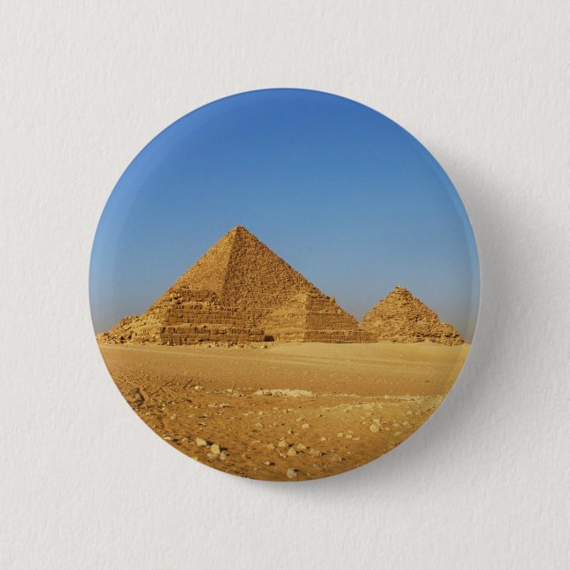 Badge Rond 5 Cm Les pyramides égyptiennes (Devant)