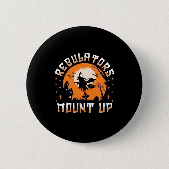 Badge Rond 5 Cm Les régulateurs d'Halloween montent (Devant)