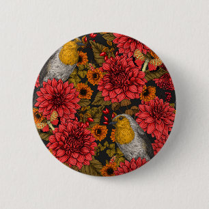 Badge Rond 5 Cm Les Robins de l'auccle garden