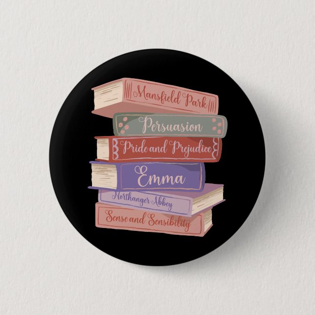 Badge Rond 5 Cm Les romans de Jane Austen V (Devant)