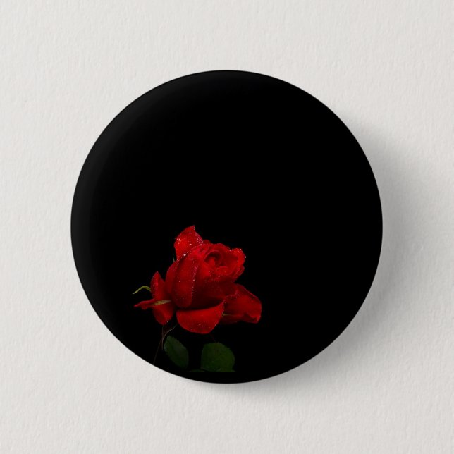 Badge Rond 5 Cm Les roses sont rouges (Devant)