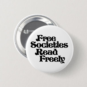 Badge Rond 5 Cm Les sociétés libres lisent librement