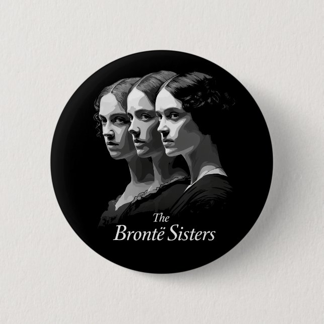 Badge Rond 5 Cm Les sœurs Brontë (Devant)